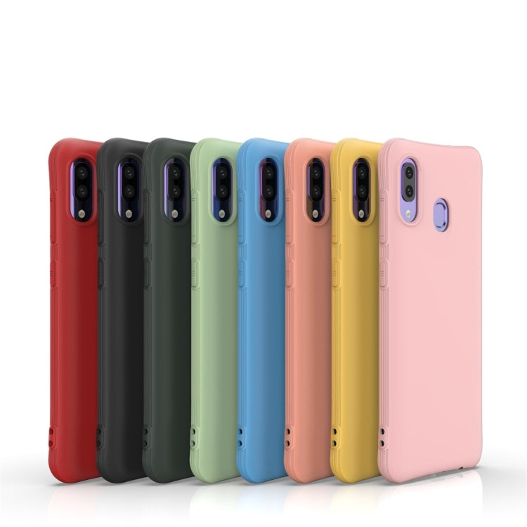 For Galaxy A30 / A20 Solid Color TPU Slim Shockproof Protective Case