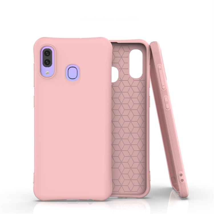 For Galaxy A30 / A20 Solid Color TPU Slim Shockproof Protective Case