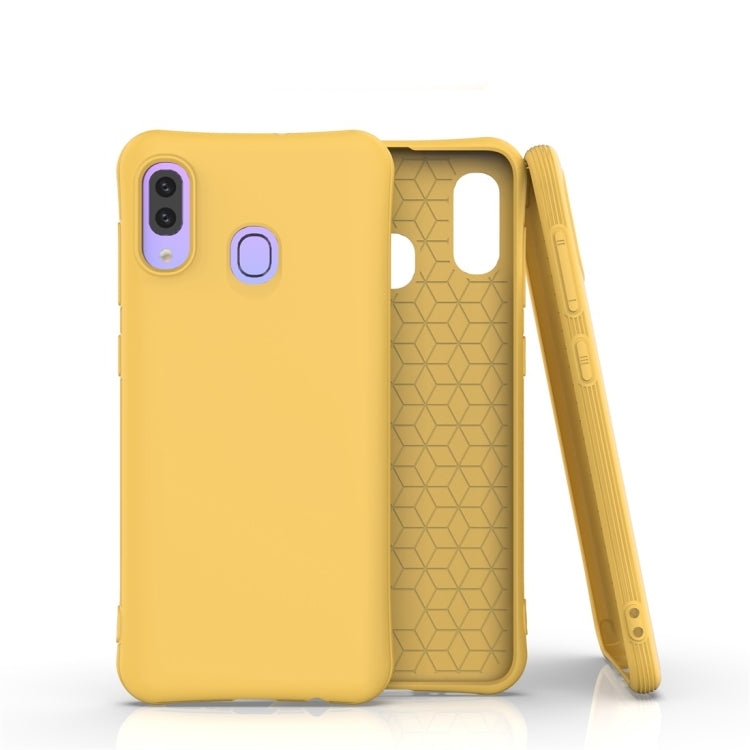 For Galaxy A30 / A20 Solid Color TPU Slim Shockproof Protective Case
