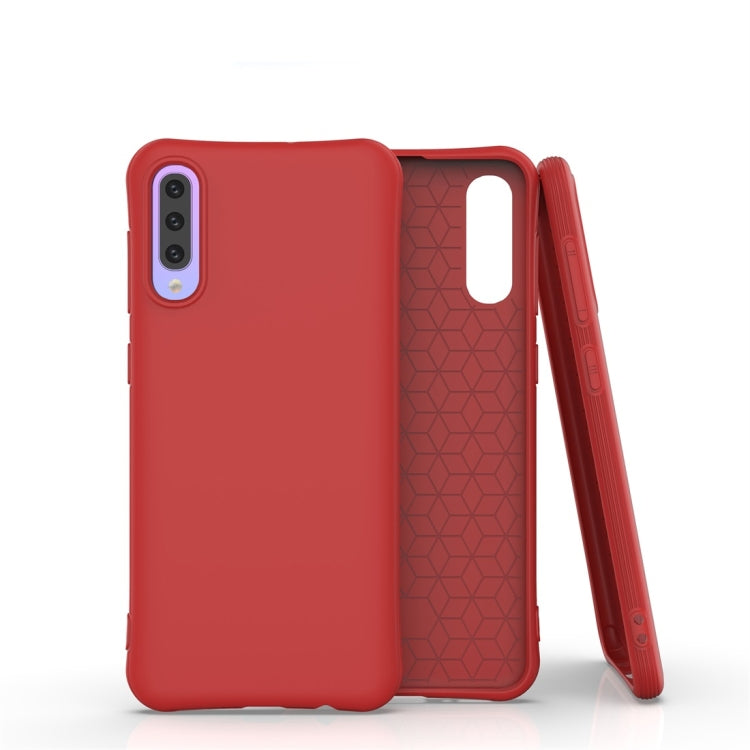 For Galaxy A50 Solid Color TPU Slim Shockproof Protective Case