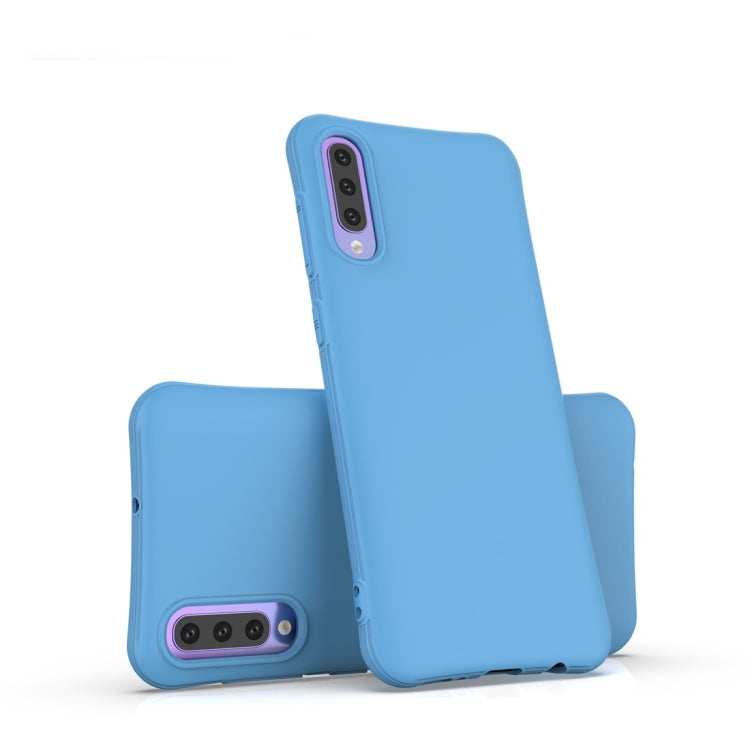 For Galaxy A50 Solid Color TPU Slim Shockproof Protective Case