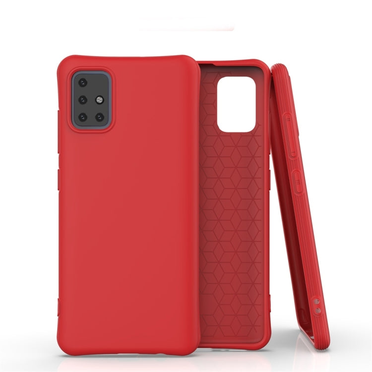 For Galaxy A51 Solid Color TPU Slim Shockproof Protective Case