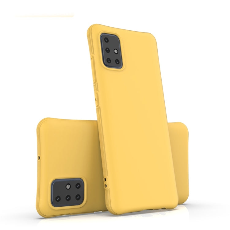 For Galaxy A51 Solid Color TPU Slim Shockproof Protective Case