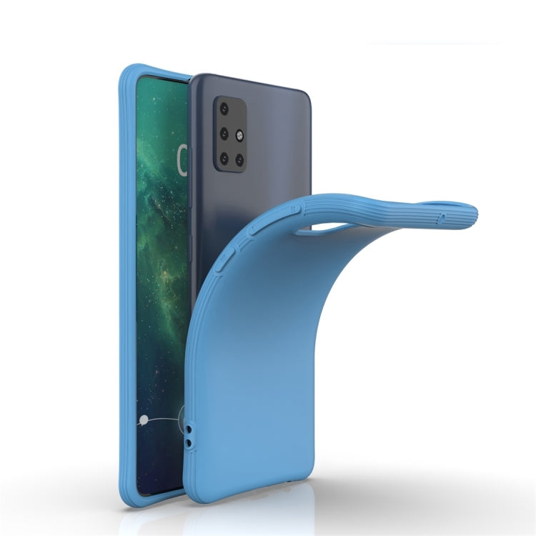 For Galaxy A51 Solid Color TPU Slim Shockproof Protective Case