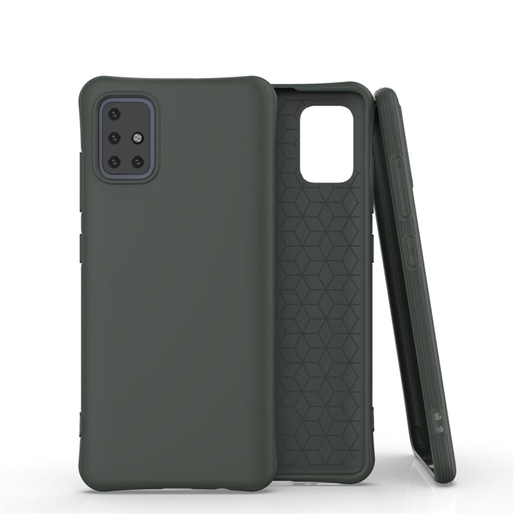 For Galaxy A51 Solid Color TPU Slim Shockproof Protective Case