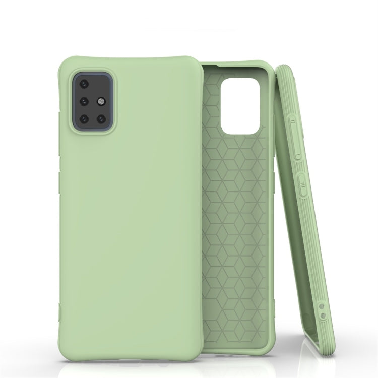 For Galaxy A51 Solid Color TPU Slim Shockproof Protective Case