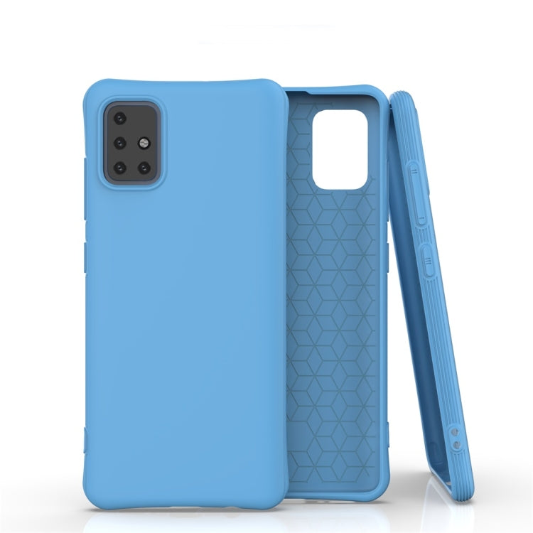 For Galaxy A51 Solid Color TPU Slim Shockproof Protective Case
