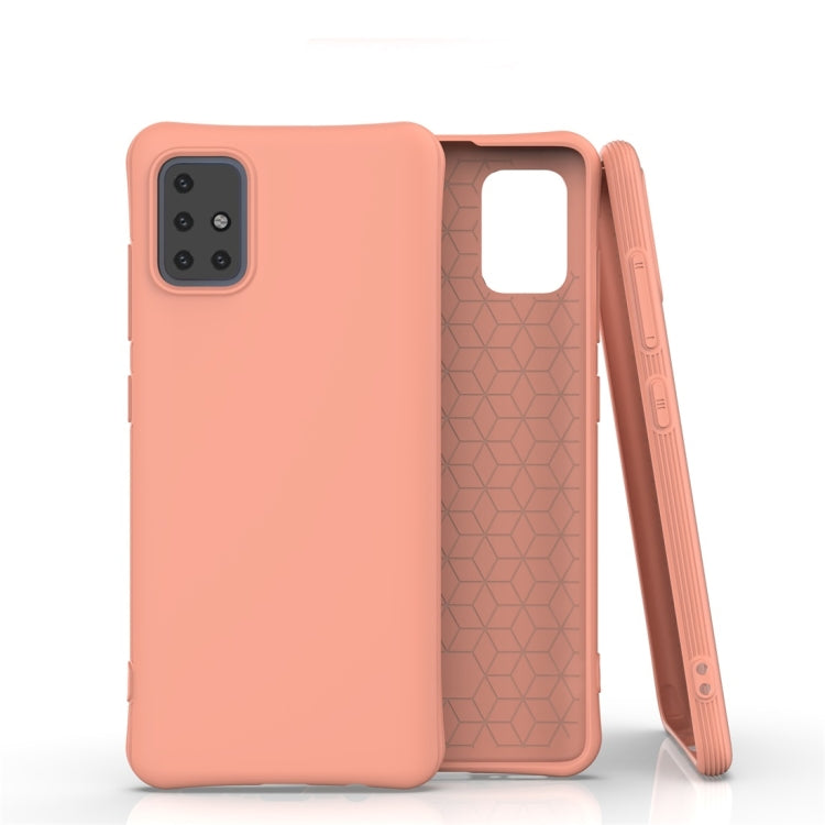 For Galaxy A51 Solid Color TPU Slim Shockproof Protective Case