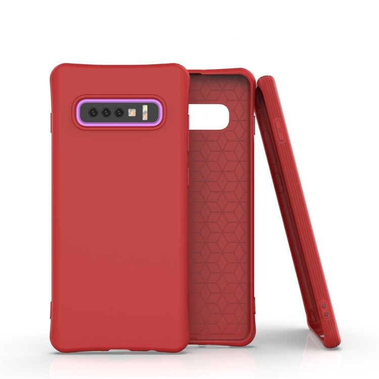 For Galaxy S10 Plus Solid Color TPU Slim Shockproof Protective Case