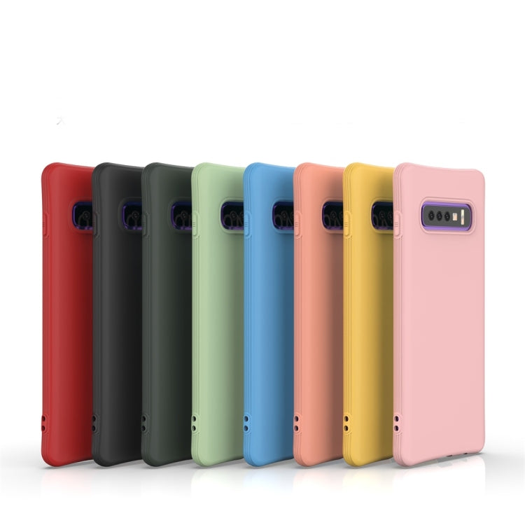 For Galaxy S10 Plus Solid Color TPU Slim Shockproof Protective Case