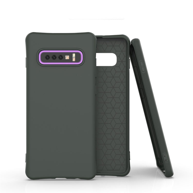 For Galaxy S10 Plus Solid Color TPU Slim Shockproof Protective Case