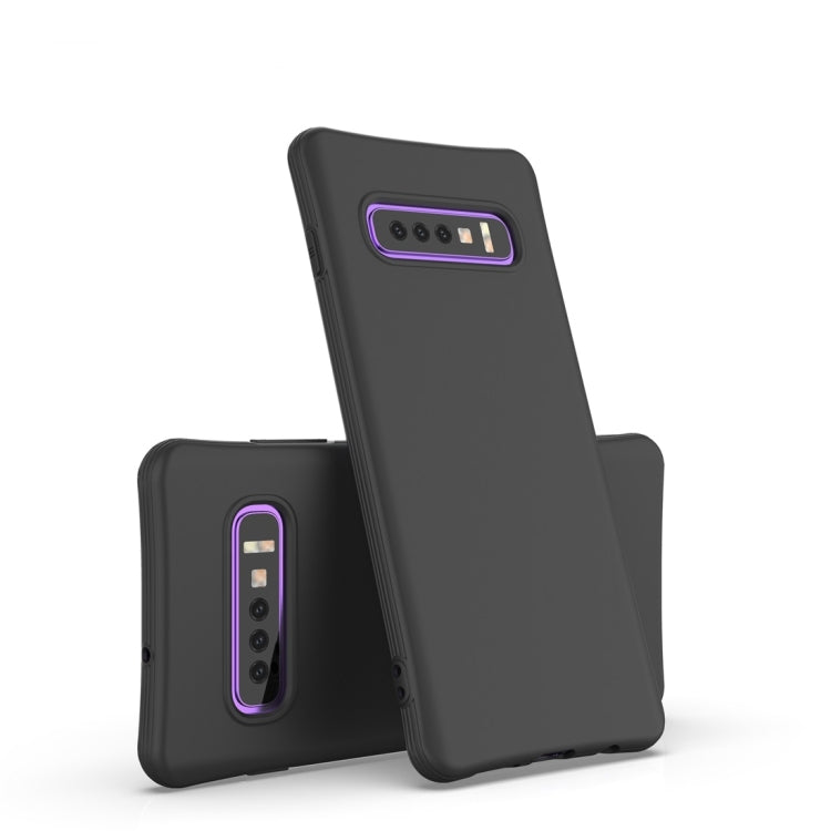 For Galaxy S10 Plus Solid Color TPU Slim Shockproof Protective Case