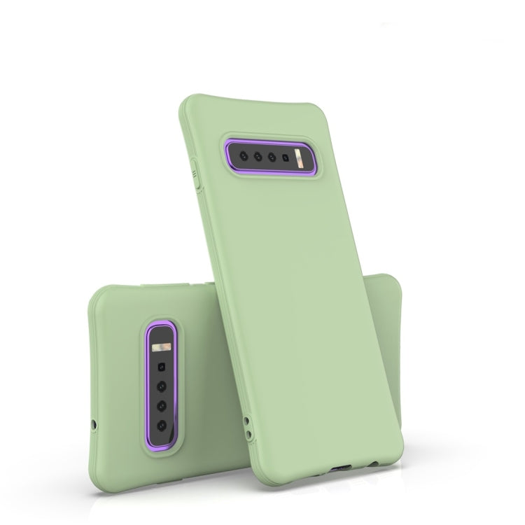 For Galaxy S10 Solid Color TPU Slim Shockproof Protective Case