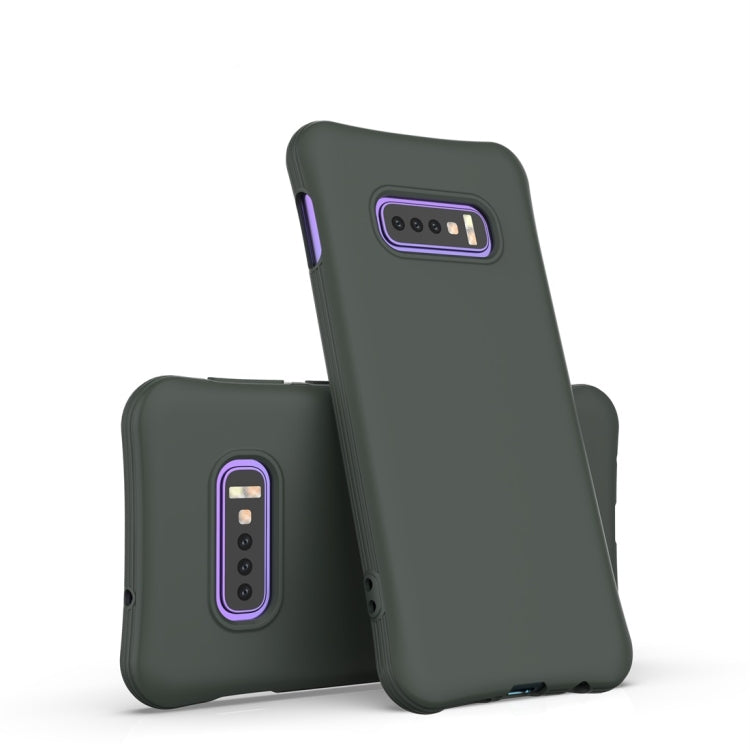For Galaxy S10e Solid Color TPU Slim Shockproof Protective Case