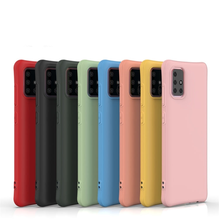 For Galaxy A71 Solid Color TPU Slim Shockproof Protective Case