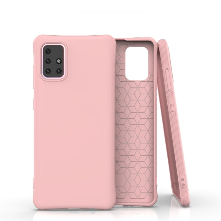 For Galaxy A71 Solid Color TPU Slim Shockproof Protective Case