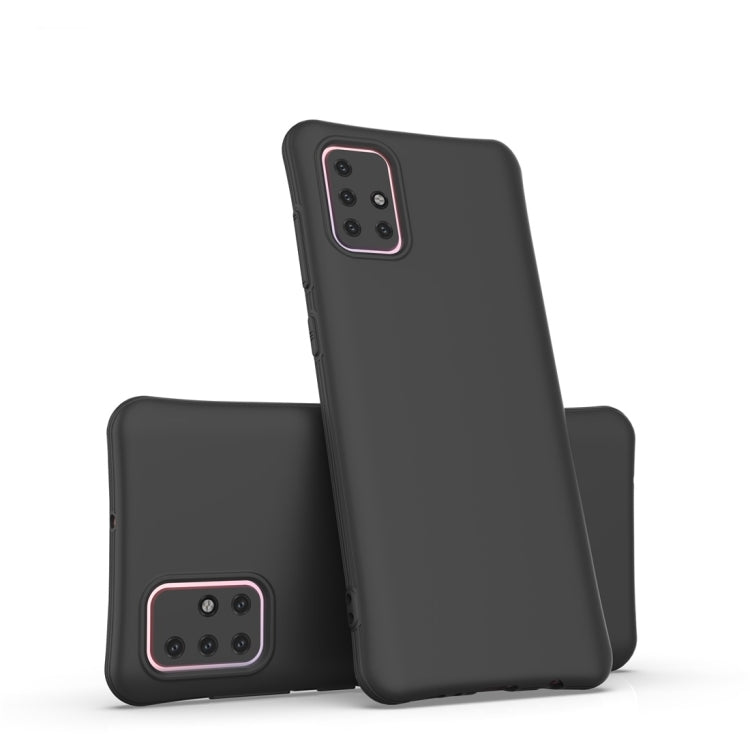 For Galaxy A71 Solid Color TPU Slim Shockproof Protective Case