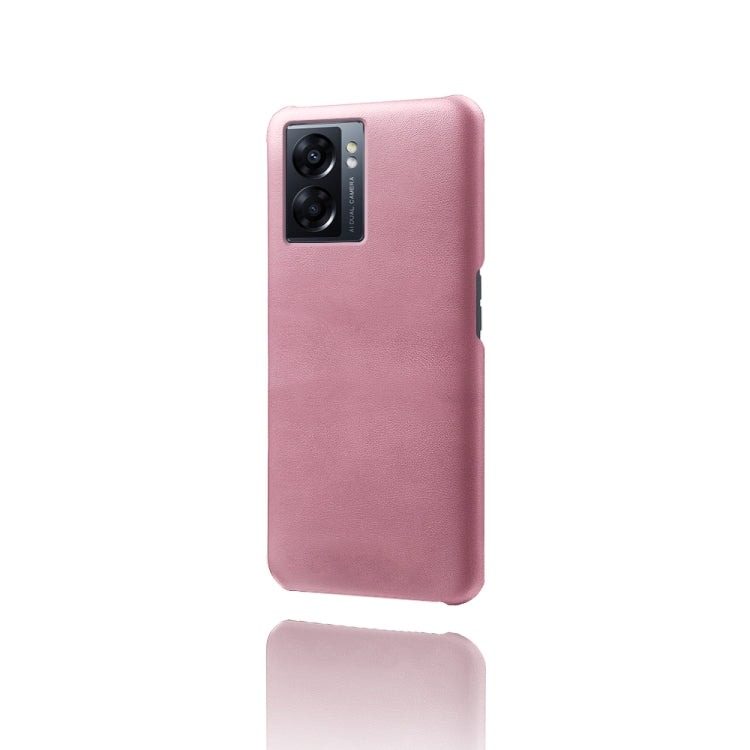 For OPPO A57 5G Calf Texture PC + PU Phone Case
