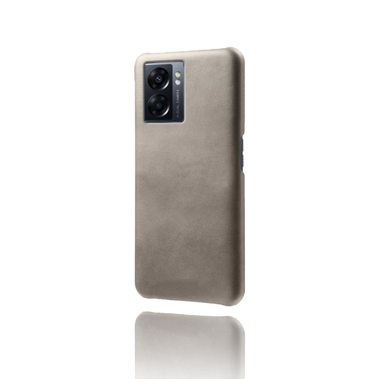 For OPPO A57 5G Calf Texture PC + PU Phone Case