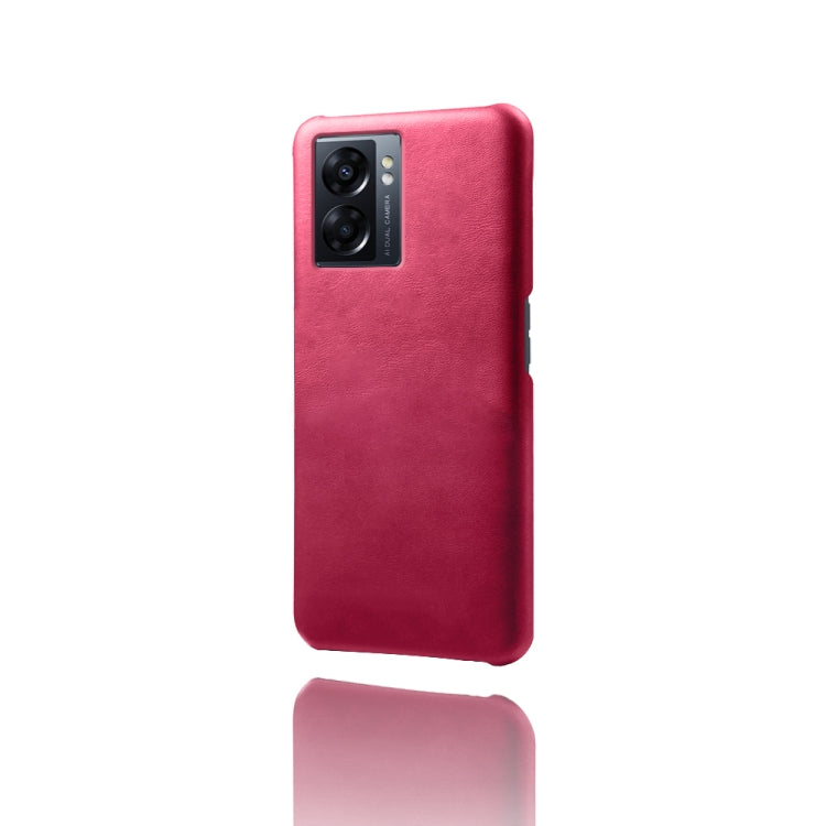 For OPPO A57 5G Calf Texture PC + PU Phone Case