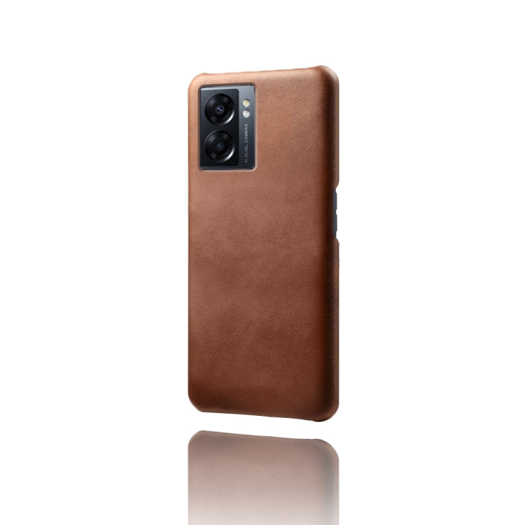 For OPPO A57 5G Calf Texture PC + PU Phone Case