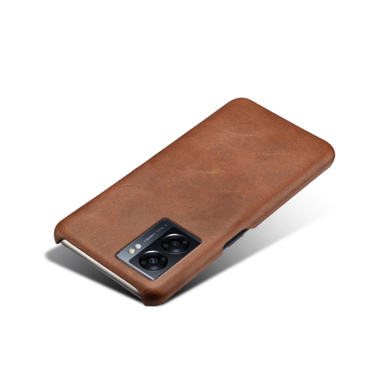 For OPPO A57 5G Calf Texture PC + PU Phone Case