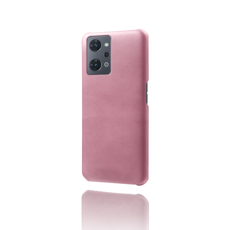 For OPPO Reno7 A Calf Texture PC + PU Phone Case