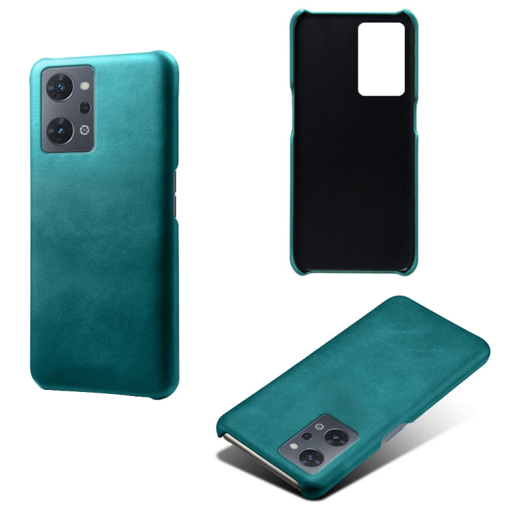 For OPPO Reno7 A Calf Texture PC + PU Phone Case