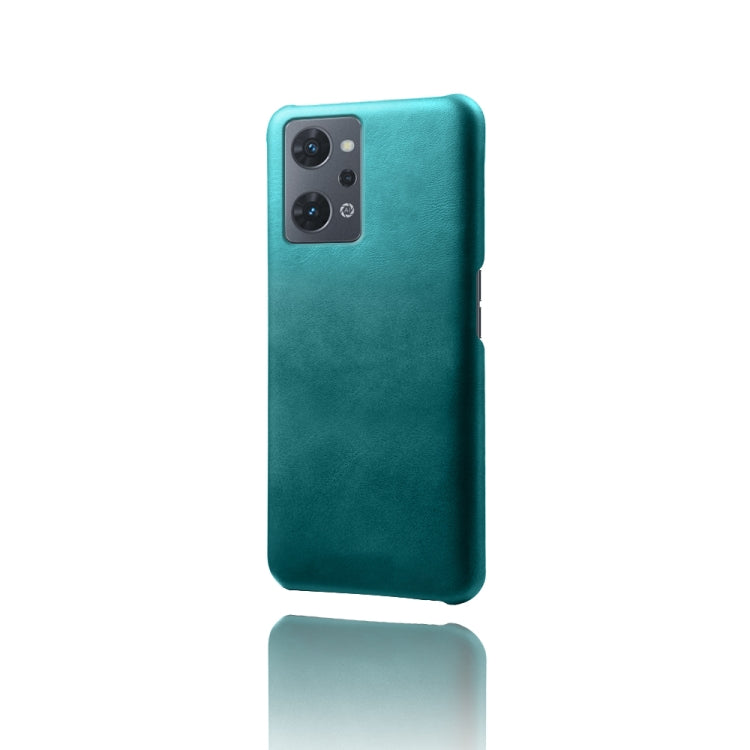 For OPPO Reno7 A Calf Texture PC + PU Phone Case