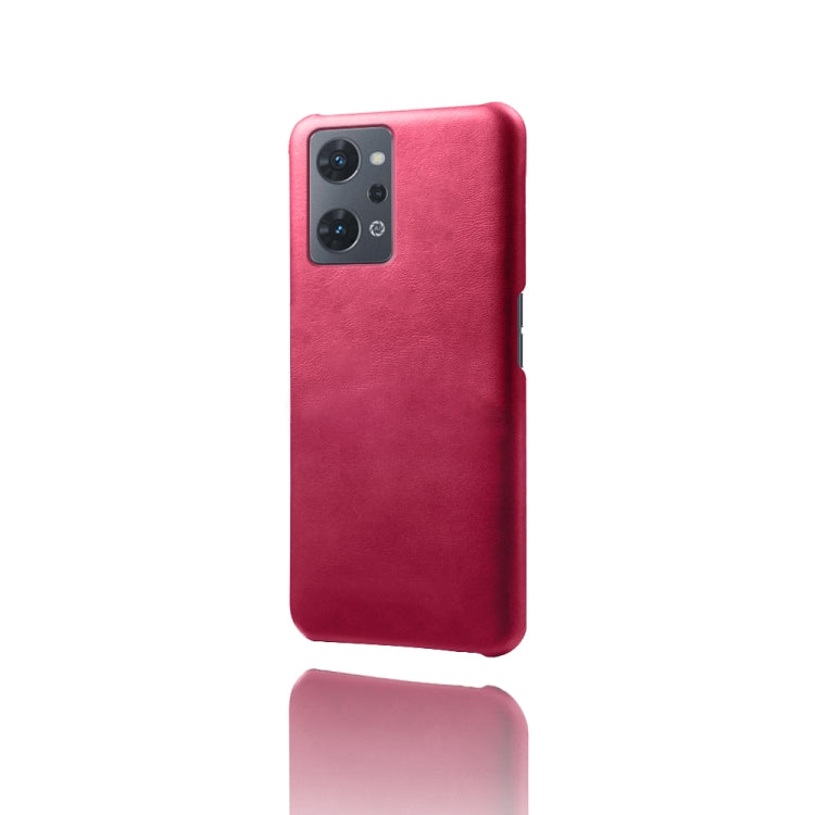 For OPPO Reno7 A Calf Texture PC + PU Phone Case