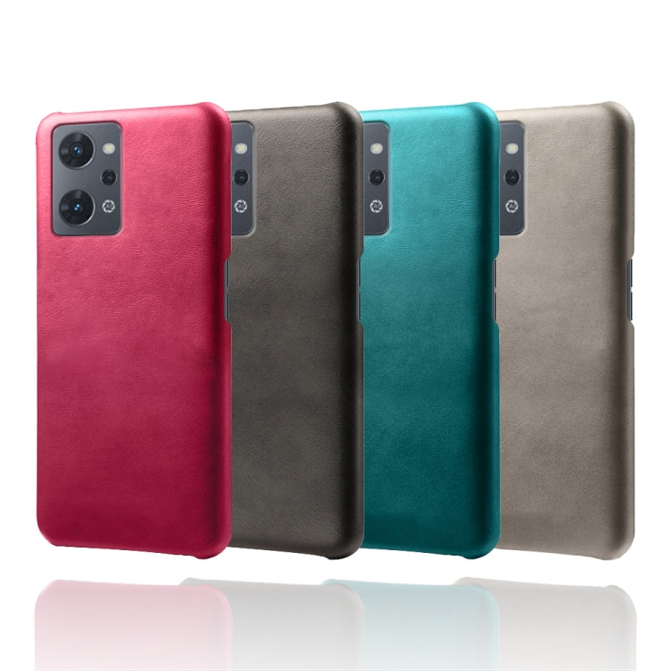 For OPPO Reno7 A Calf Texture PC + PU Phone Case