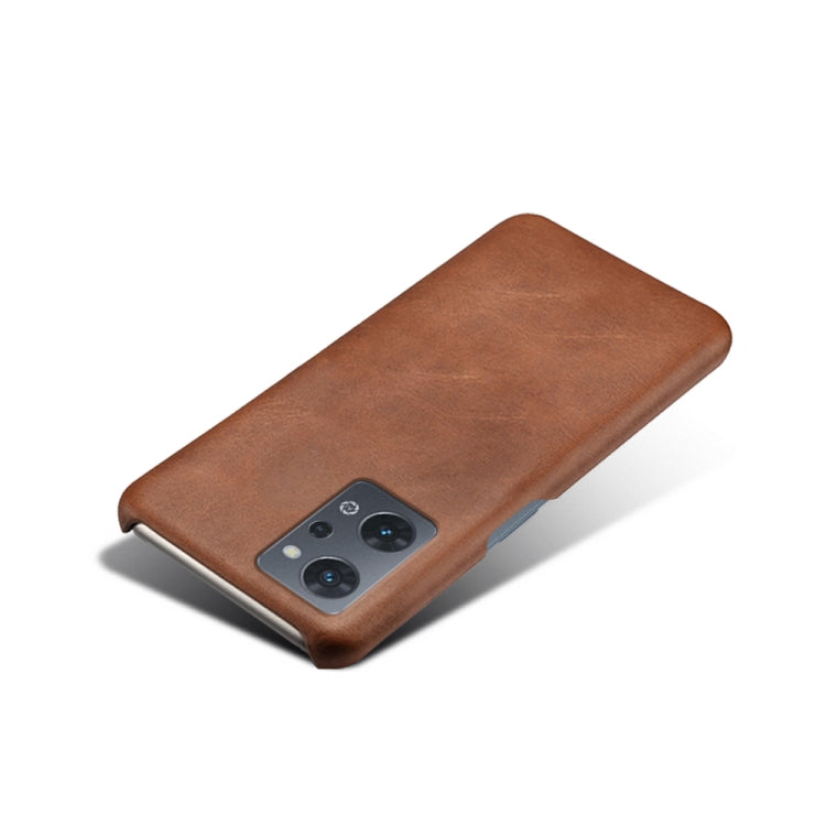 For OPPO Reno7 A Calf Texture PC + PU Phone Case