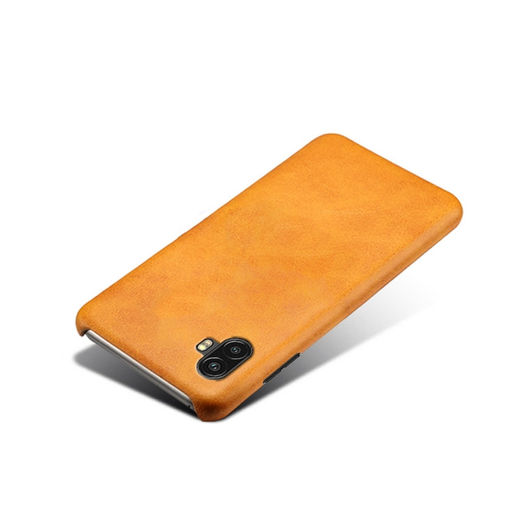 For Samsung Galaxy Xcover6 Pro Calf Texture PC + PU Phone Case