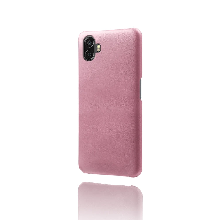 For Samsung Galaxy Xcover6 Pro Calf Texture PC + PU Phone Case