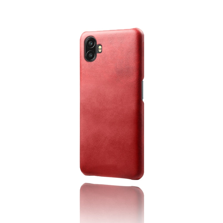 For Samsung Galaxy Xcover6 Pro Calf Texture PC + PU Phone Case