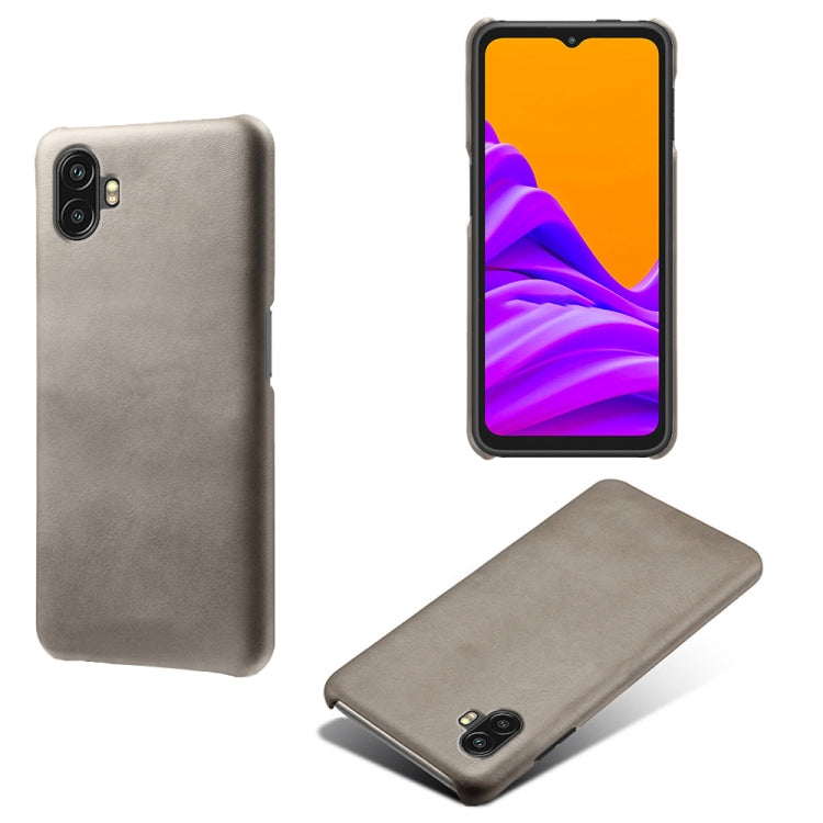 For Samsung Galaxy Xcover6 Pro Calf Texture PC + PU Phone Case