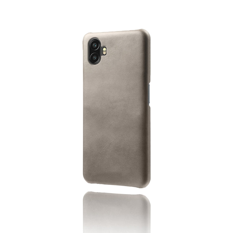 For Samsung Galaxy Xcover6 Pro Calf Texture PC + PU Phone Case