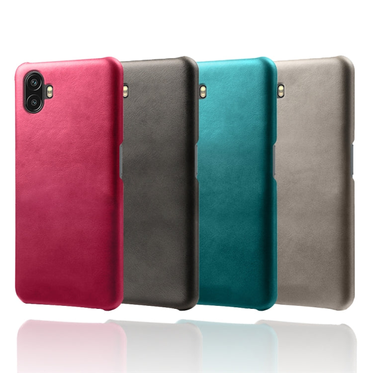 For Samsung Galaxy Xcover6 Pro Calf Texture PC + PU Phone Case
