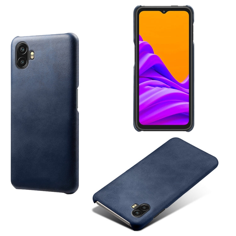 For Samsung Galaxy Xcover6 Pro Calf Texture PC + PU Phone Case