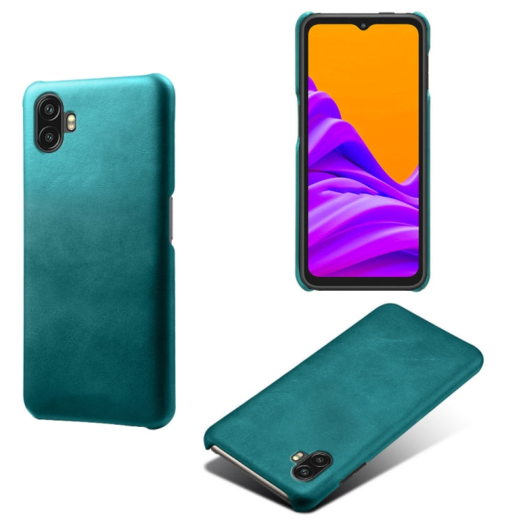 For Samsung Galaxy Xcover6 Pro Calf Texture PC + PU Phone Case