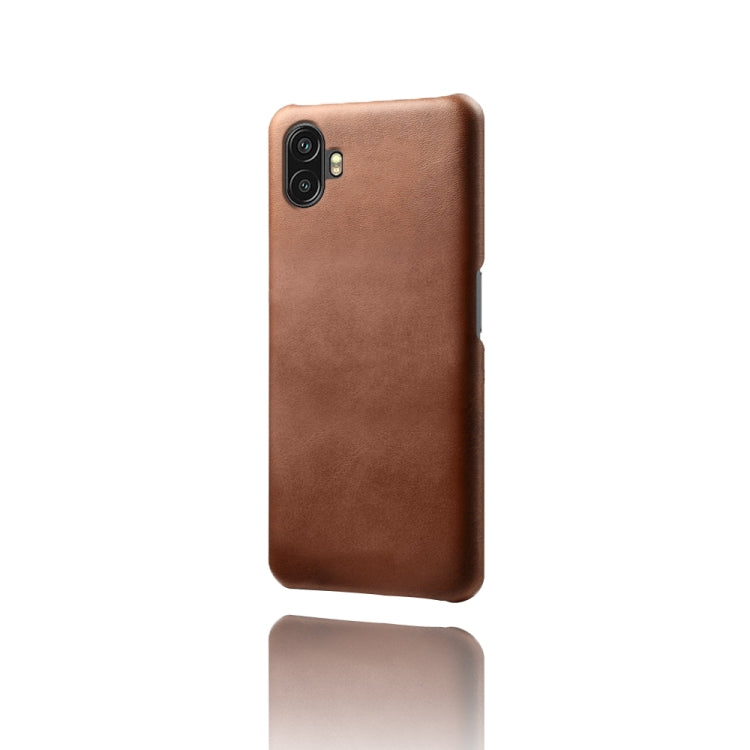 For Samsung Galaxy Xcover6 Pro Calf Texture PC + PU Phone Case