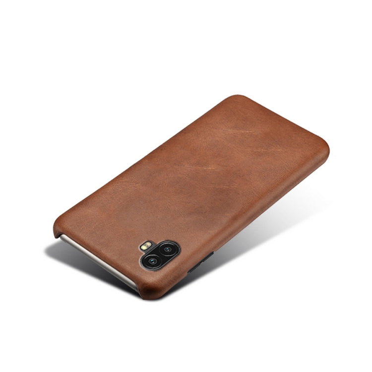 For Samsung Galaxy Xcover6 Pro Calf Texture PC + PU Phone Case