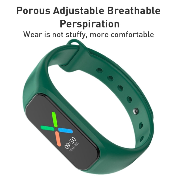 For OPPO Band Vitality Edition Waterproof Sweatproof Solid Color Watch Band