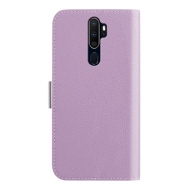 For OPPO A9 2020 Candy Color Litchi Texture Leather Phone Case