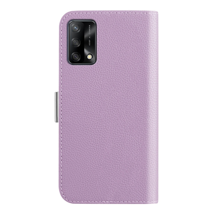 For OPPO A74 4G Candy Color Litchi Texture Leather Phone Case