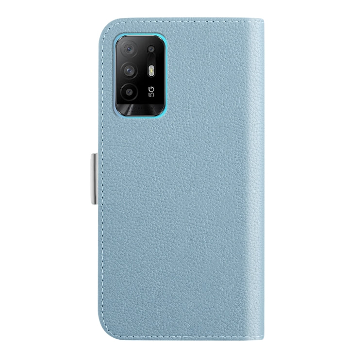 For OPPO A94 5G Candy Color Litchi Texture Leather Phone Case