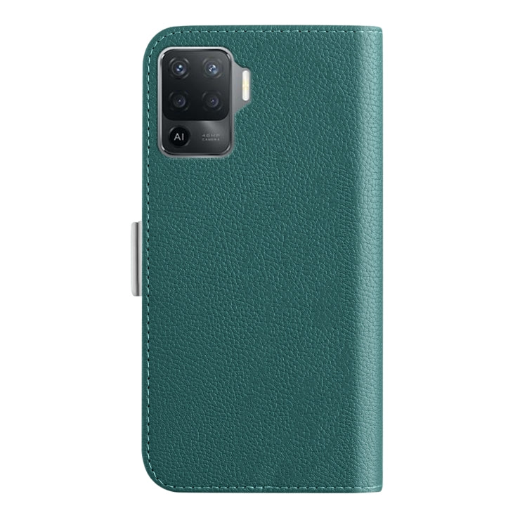 For OPPO A94 4G Candy Color Litchi Texture Leather Phone Case