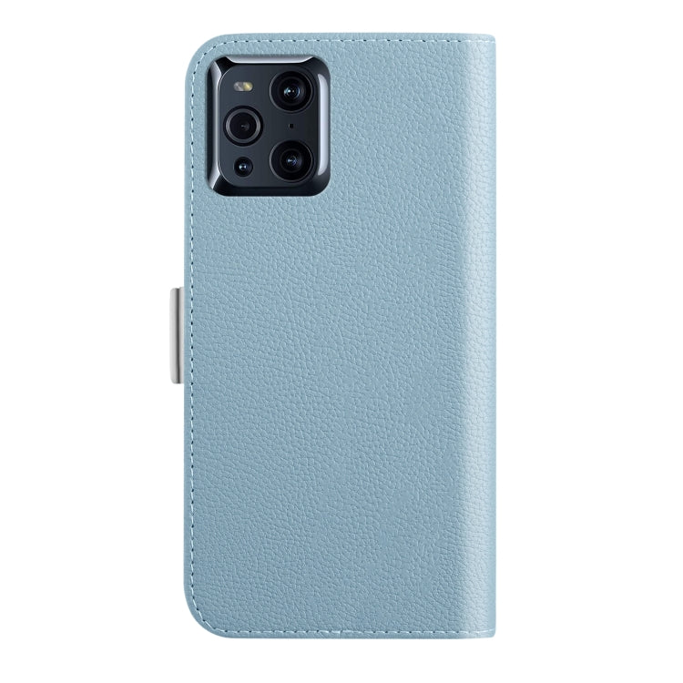 For OPPO Find X3 Candy Color Litchi Texture Leather Phone Case