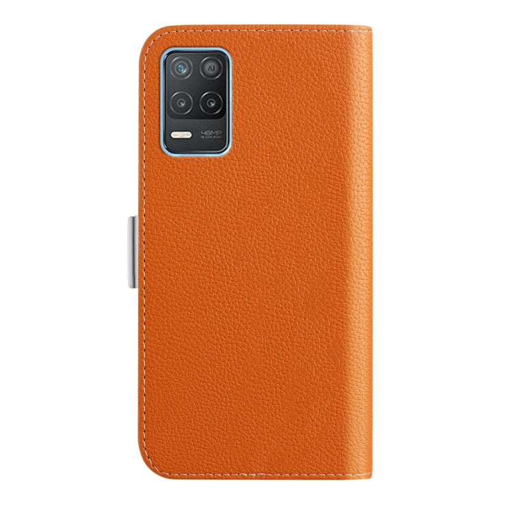 For OPPO Realme 8 5G Candy Color Litchi Texture Leather Phone Case