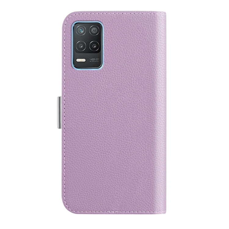 For OPPO Realme 8 5G Candy Color Litchi Texture Leather Phone Case
